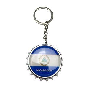 Nicaragua Keychain with Bottle Opener - Llavero de Nicaragua